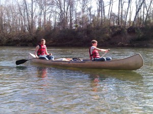 Ryan canoeing